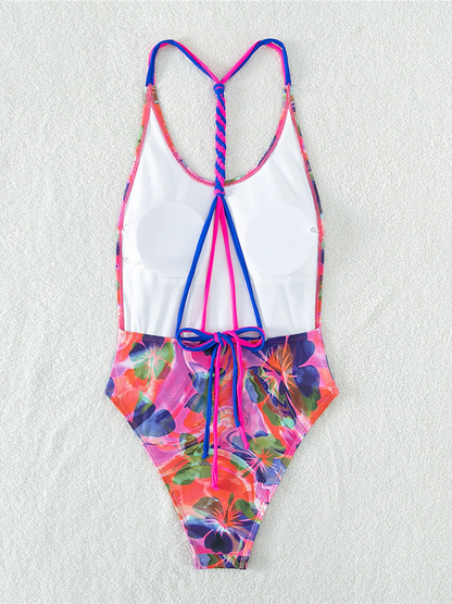 Floral Design Swimsuit