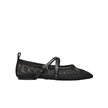 UITVERKOCHT - Mesh Strap Flats