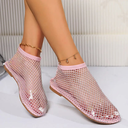 🚨 50% DISCOUNT 🚨 - Mesh Rhinestone Sandal