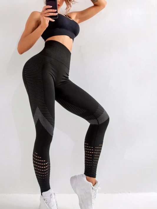 Naadloze Open Hole Mesh Legging