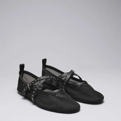 UITVERKOCHT - Mesh Strap Flats