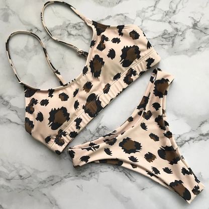 Leopard Bandeau Bikini