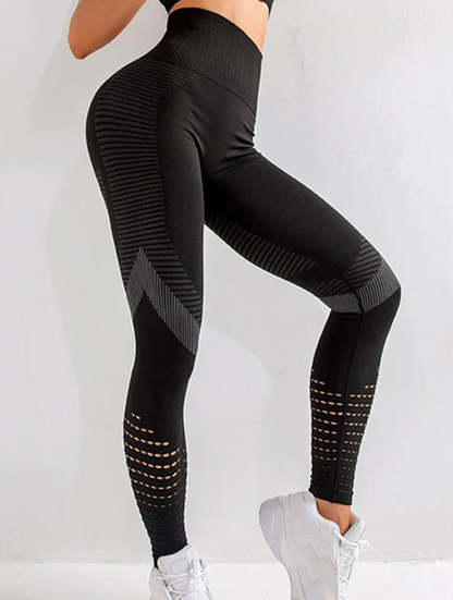 Naadloze Open Hole Mesh Legging