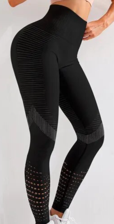 Naadloze Open Hole Mesh Legging