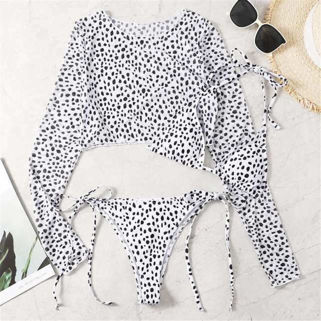 Leopard Bikini + Cover Up