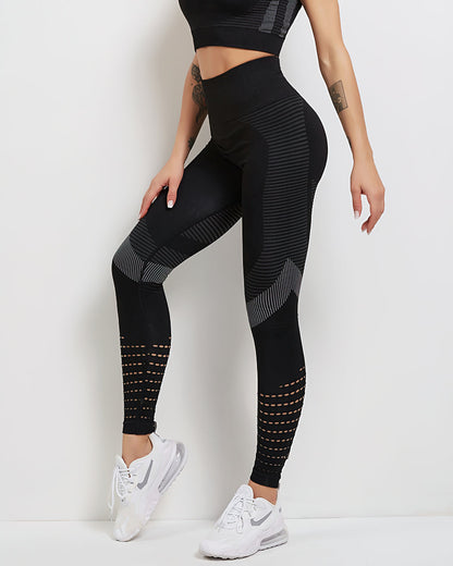 Naadloze Open Hole Mesh Legging